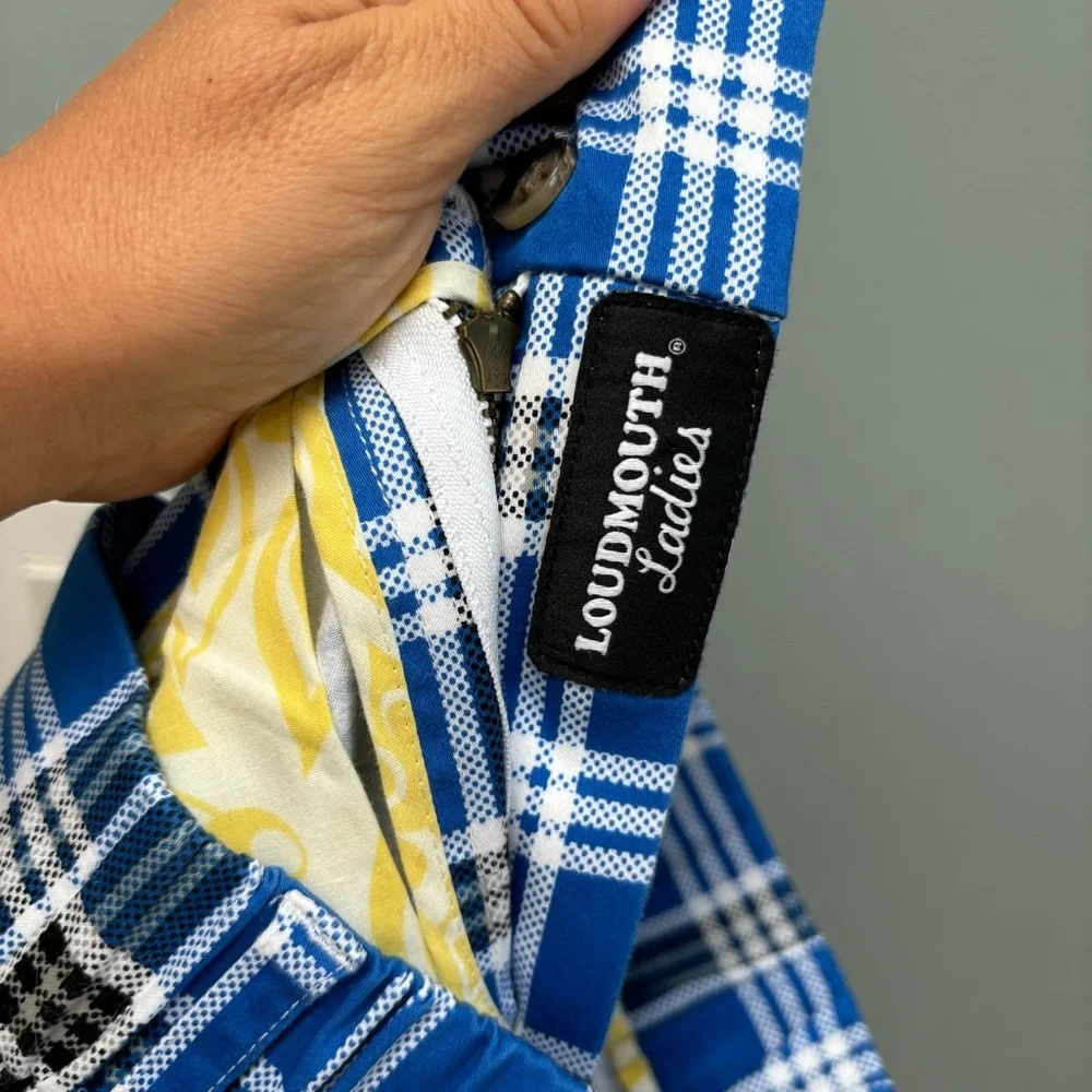 Loudmouth Fairway Gimme Pant Blue Plaid Golfing 6